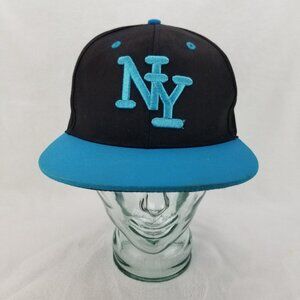 ✅New York Embroidered Snapback Hat Black/Blue Baseball Cap NYC OSFA Cap/Hat